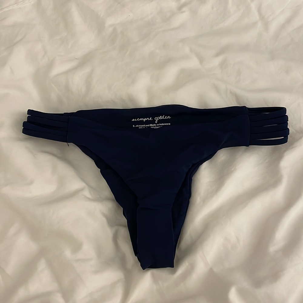 Siempre golden bikini bottoms